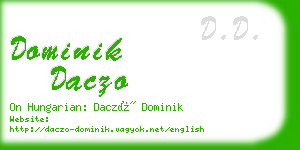 dominik daczo business card